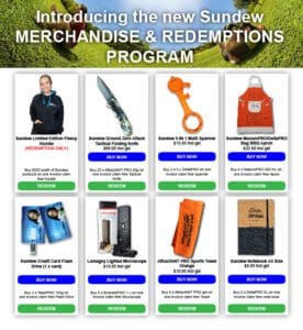 Sundew merchandise and redemption reward program